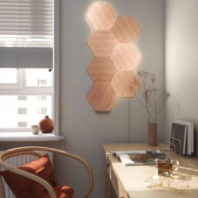 Светлинни панели Nanoleaf Elements Hexagon Smarter Kit: 7 панела (HomeKit) - Снимка 8
