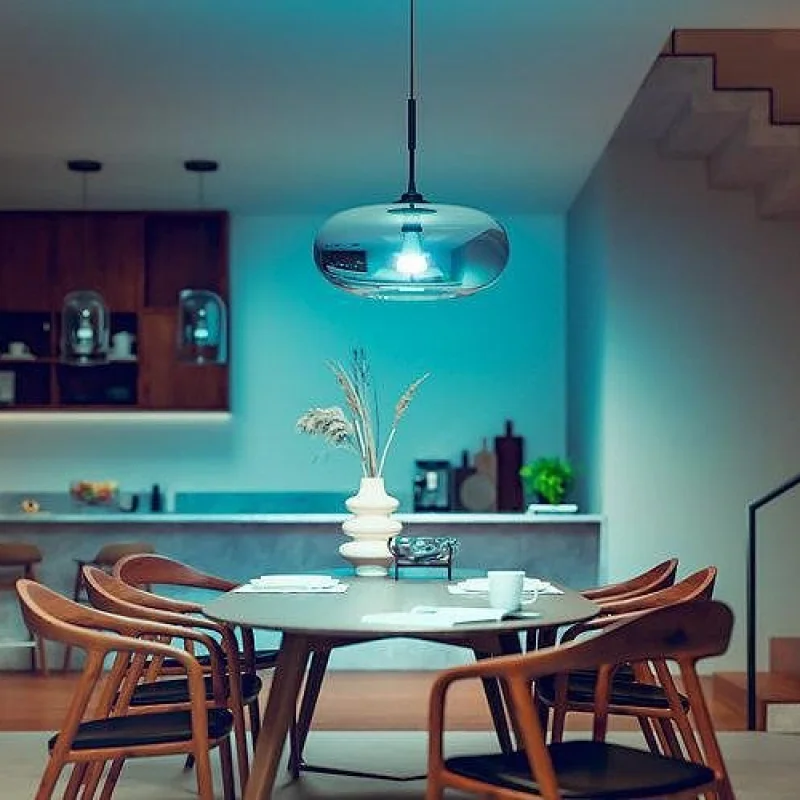 Смарт LED крушка Philips Hue A67, E27, 15W, 1600 lm, RGB (Bluetooth, Zigbee) - Снимка 5
