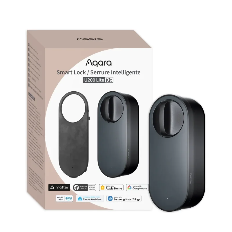 Смарт ключалка Aqara U200 Lite, Черна