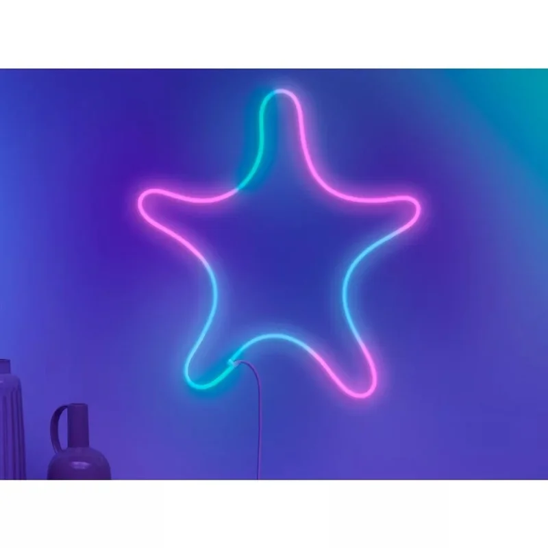 Смарт LED RGBW неонова димируема градиентна лента WiZ Smart Neon Flex Strip Type-C 3 м, 24W, 1600 lm, 16 милиона цвята (BT, Zigbee, Matter, Apple Home, Google, Alexa, SmartThings) - Снимка 7