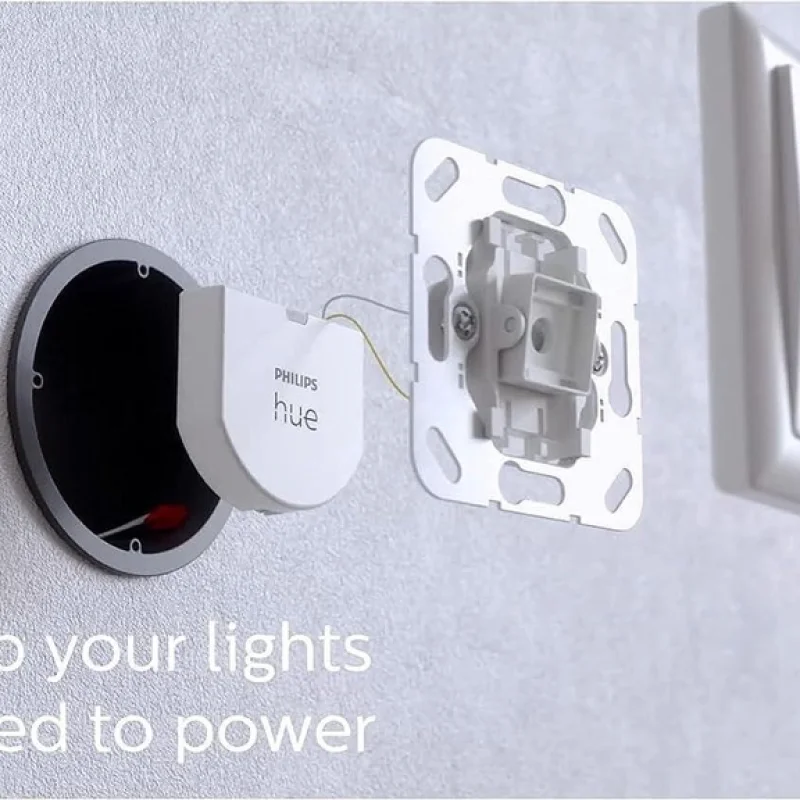 Смарт суич модул за стенен ключ Philips Hue Wall Switch Module, 2 бр. - Снимка 2