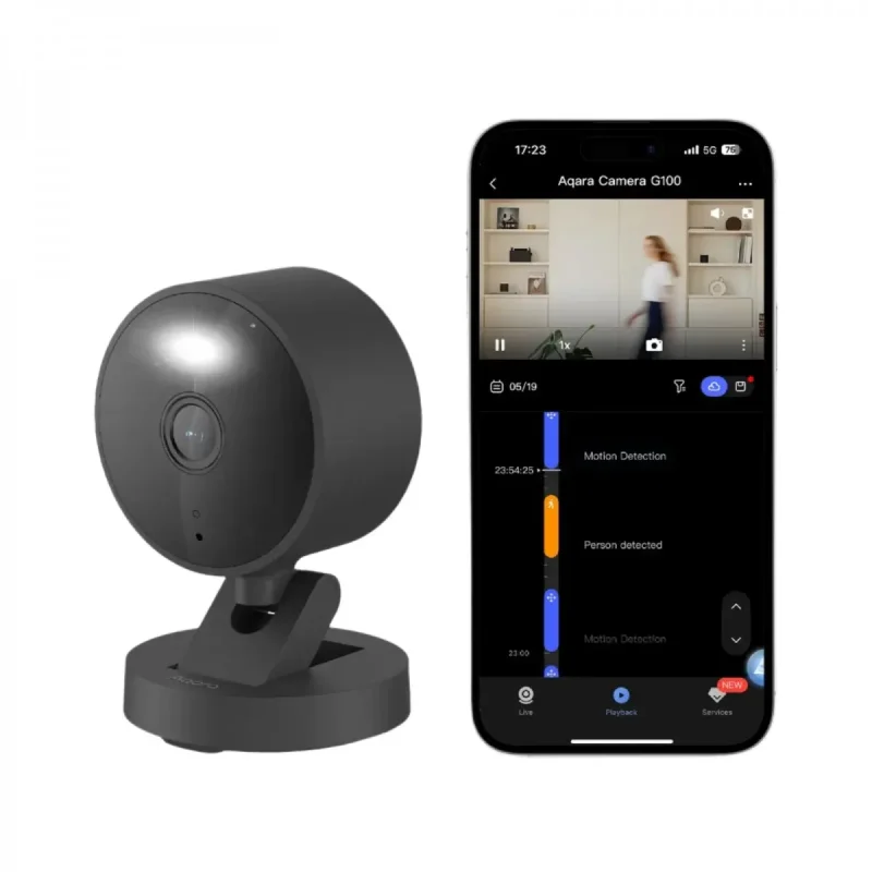 Смарт видеокамера Aqara Camera G100, черна - Снимка 2