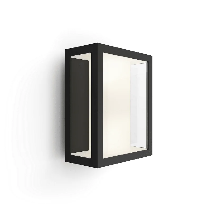Смарт външен LED RGBW димируем аплик Philips Hue Impress WACA, 2x8W, 1200 lm, IP44, Черен - Снимка 6
