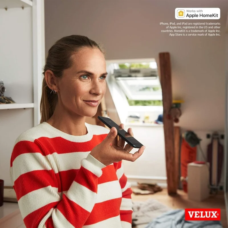 Промо пакет за автоматизация на щори и прозорци Velux Active (HomeKit) – смарт хъб, сензор за температура и влажност и ключ за бързо затваряне - Снимка 7