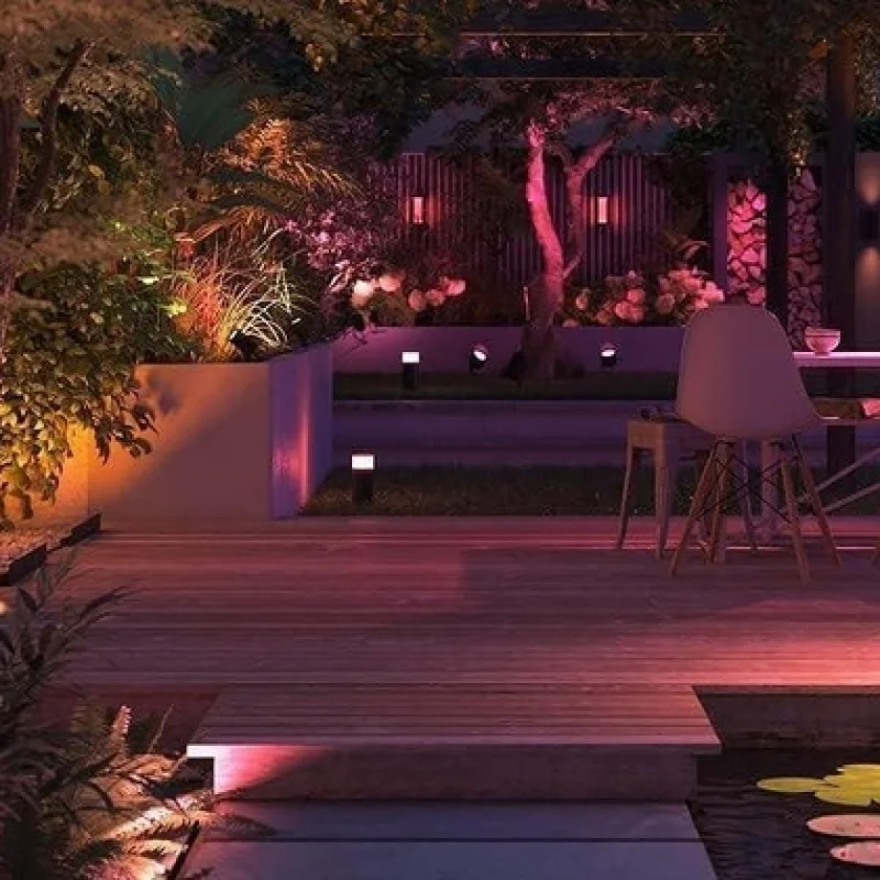 Смарт външен LED RGBW димируем линеен осветител Philips Hue Amarant WACA, 79.5 см, 20W, 1500 lm, IP65 - Снимка 7