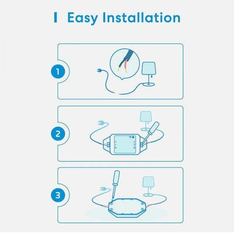 Смарт Wi-Fi реле Meross Smart Wi-Fi DIY Switch - Снимка 5