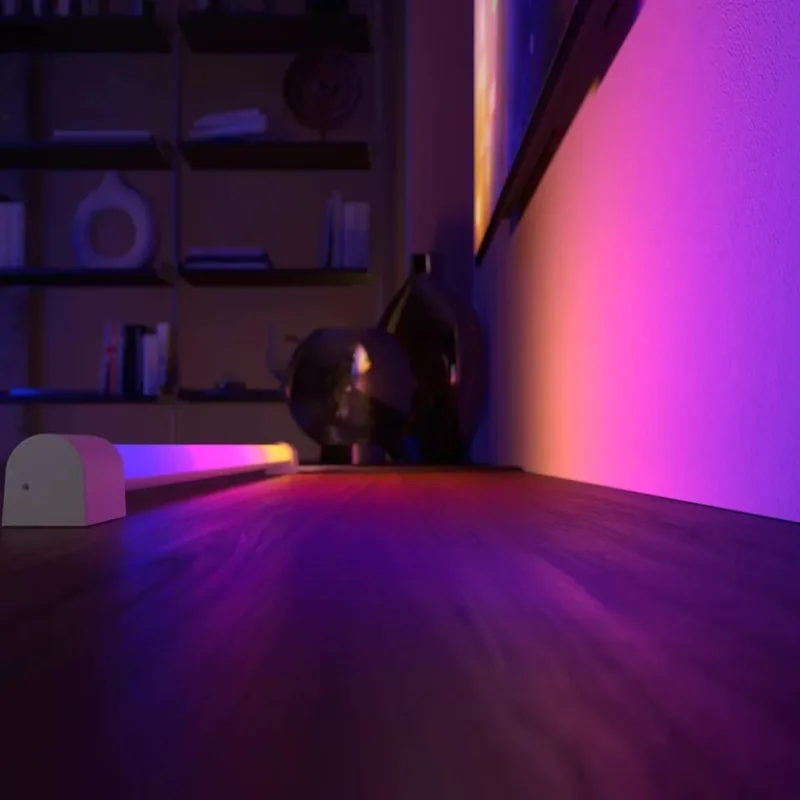 Смарт амбиентен LED RGBW димируем осветител Philips HUE Play Gradient, бял, алуминий, 87 см, 1540 lm, 17.4W, за TV 40-60", 16 мил.цвята (BT, Zigbee, HomeKit, Google, Alexa, SmartThings) - Снимка 6