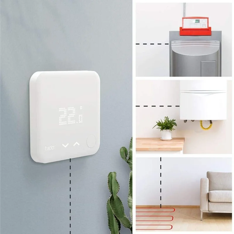 Стартов пакет за подово/централно отопление Tado° Wired Smart Thermostat V3+ - Снимка 3