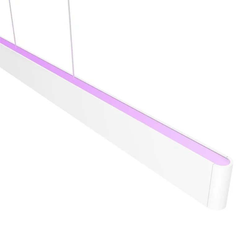 Смарт LED RGBW димируем полилей Philips Hue Ensis WACA, 129.8 см, 79W, 6000 lm, Бял/Черен (Цвят: Черен) - Снимка 11