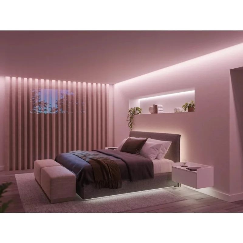 Смарт LED RGBW димируема лента Philips HUE Solo Lightstrip WACA, 10 м, 20W, 1700 lm, IP20, бяла/цветна светлина, 16 мил. цвята (BT, Zigbee, HomeKit, Google, Alexa, SmartThings) - Снимка 5