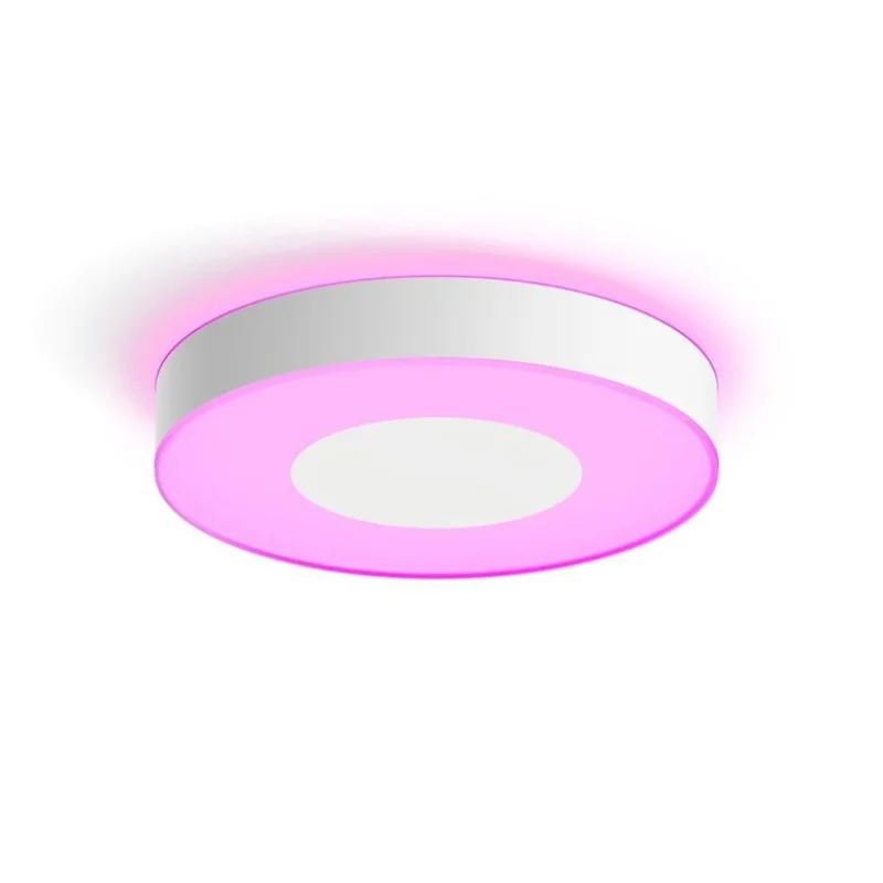 Смарт LED RGBW димируема лампа за таван Philips HUE Infuse L WACA, бяла, 42.5 см, 52.5 W, 3700 lm, бяла/цветна светлина, 16 мил. цвята (BT, Zigbee, HomeKit, Google, Alexa, SmartThings) - Снимка 4