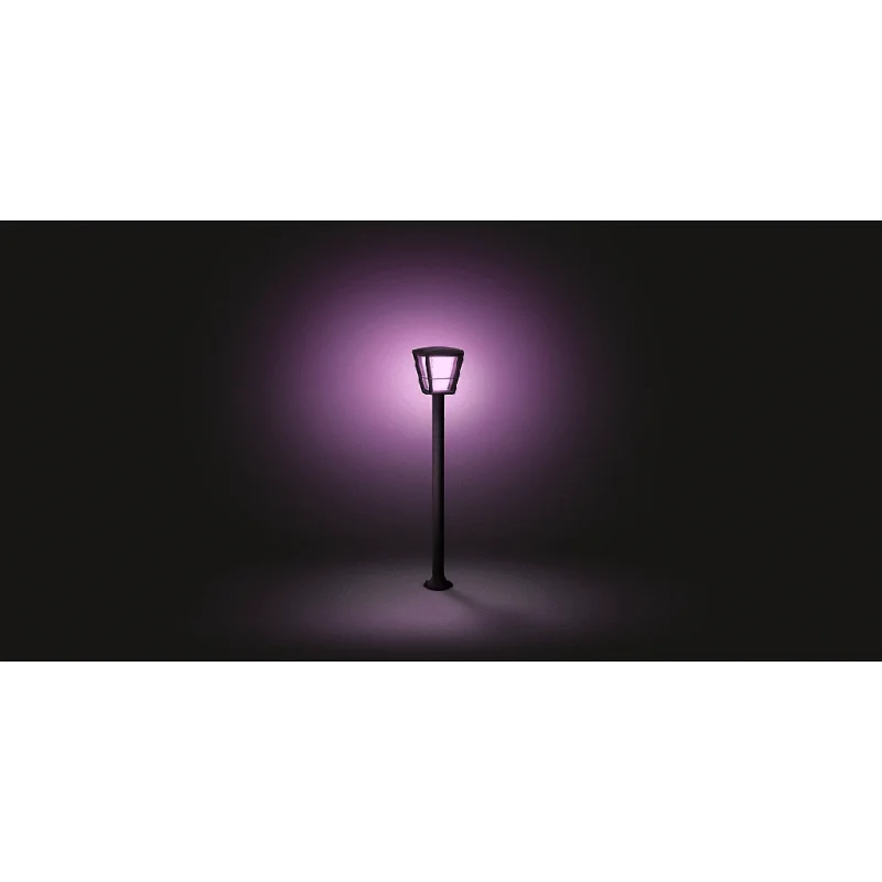 Смарт градинска LED RGBW димируема лампа Philips Hue Econic WACA, 100 см, 15W, GU10, IP44, 1150 lm, Черна - Снимка 9