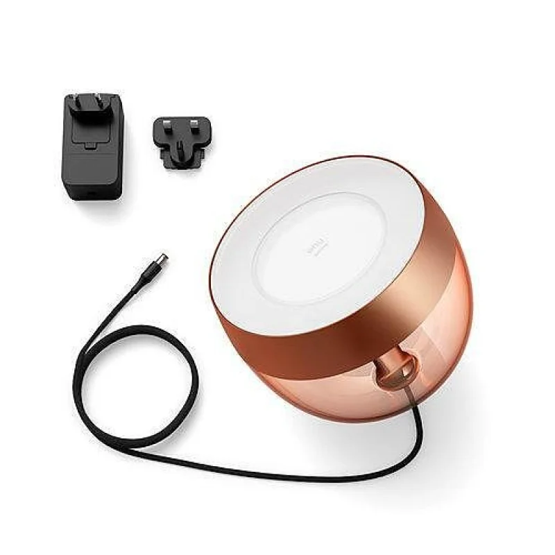 Смарт LED RGBW димируема лампа Philips Hue Iris WACA Special Edition, 8.2W, 570 lm, E26, Copper/Silver/Gold (Цвят: Сребрист) - Снимка 11