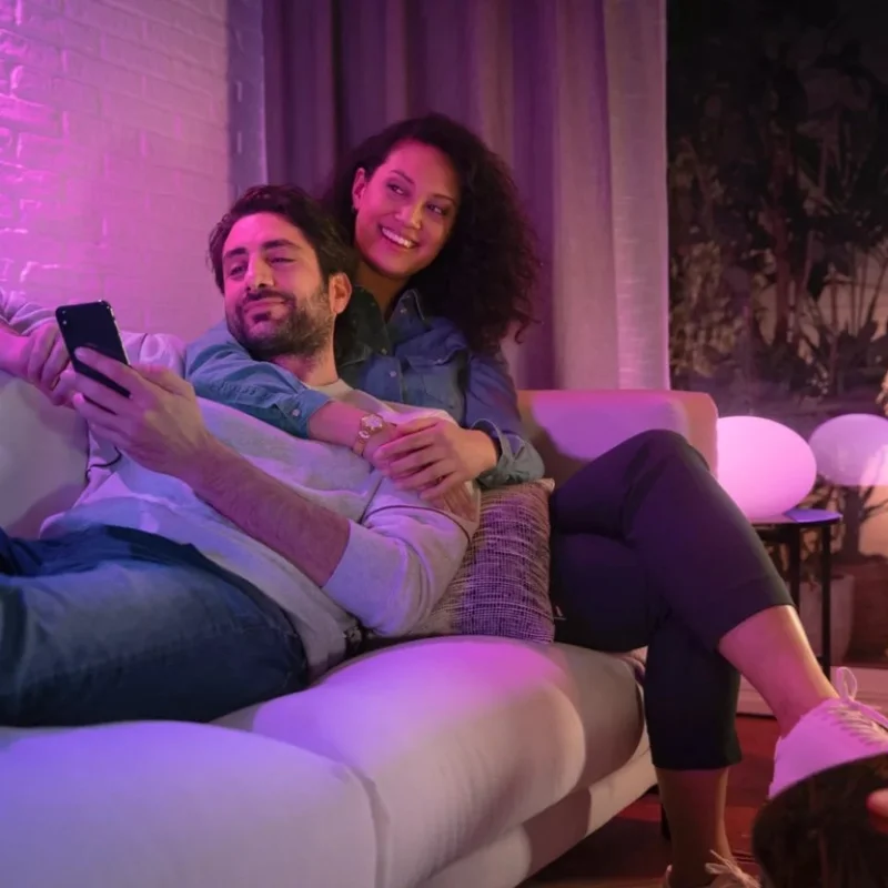 Смарт LED RGBW димируеми лунички Philips Hue WACA, 3 бр, 4.2W, 400 lm, GU10, 16 милиона цвята (BT, Zigbee, HomeKit, Google, Alexa, SmartThings) - Снимка 6