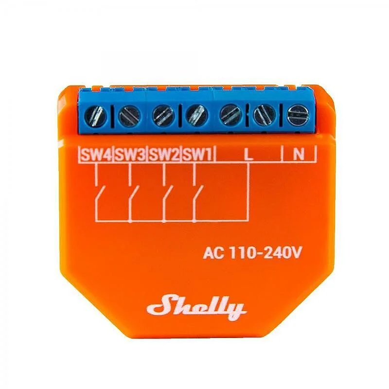 Смарт Wi-Fi контролер за сцени Shelly Plus i4