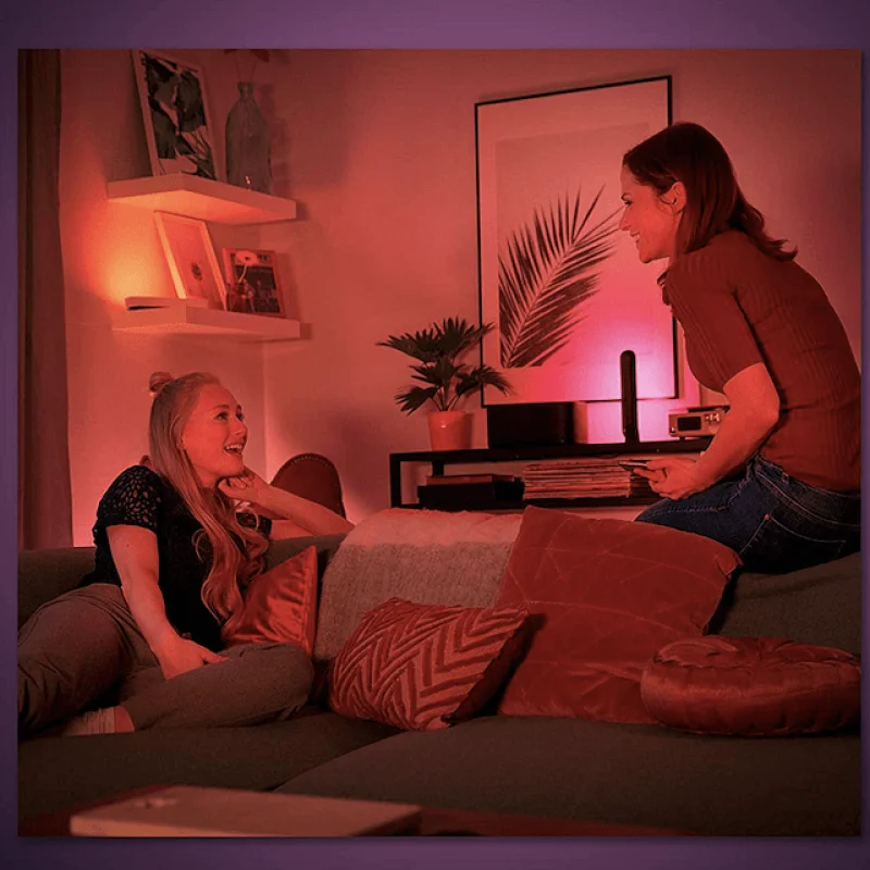 Смарт LED RGBW димируем панел Philips Hue Play WACA, черен, 25.3 см, 530 lm (BT, Zigbee, HomeKit, Google, Alexa, SmartThings) - Снимка 6