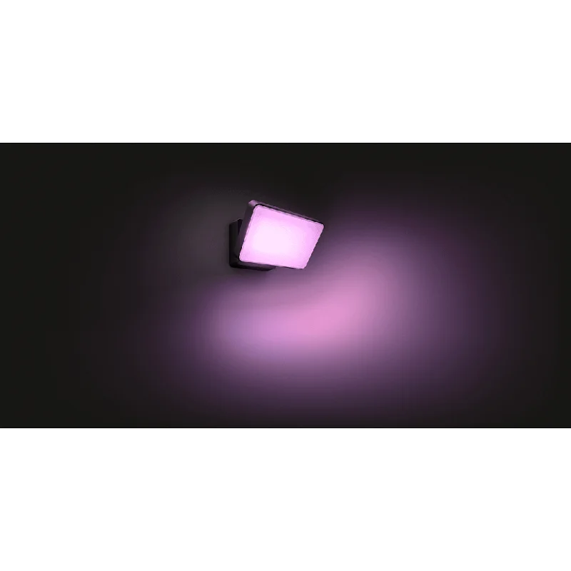 Смарт външен LED RGBW димируем прожектор Philips Hue Discover WACA, 2x15W, 2300 lm, IP44, Черен - Снимка 5