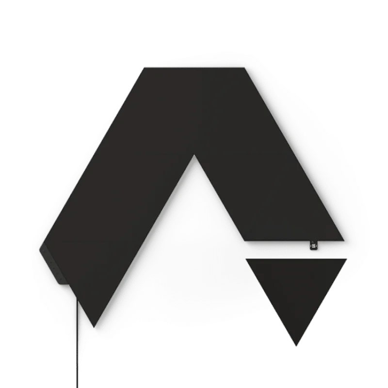 Смарт светлинни панели Nanoleaf Shapes Ultra Black Triangles, ограничено издание, 9 бр, Smarter Kit