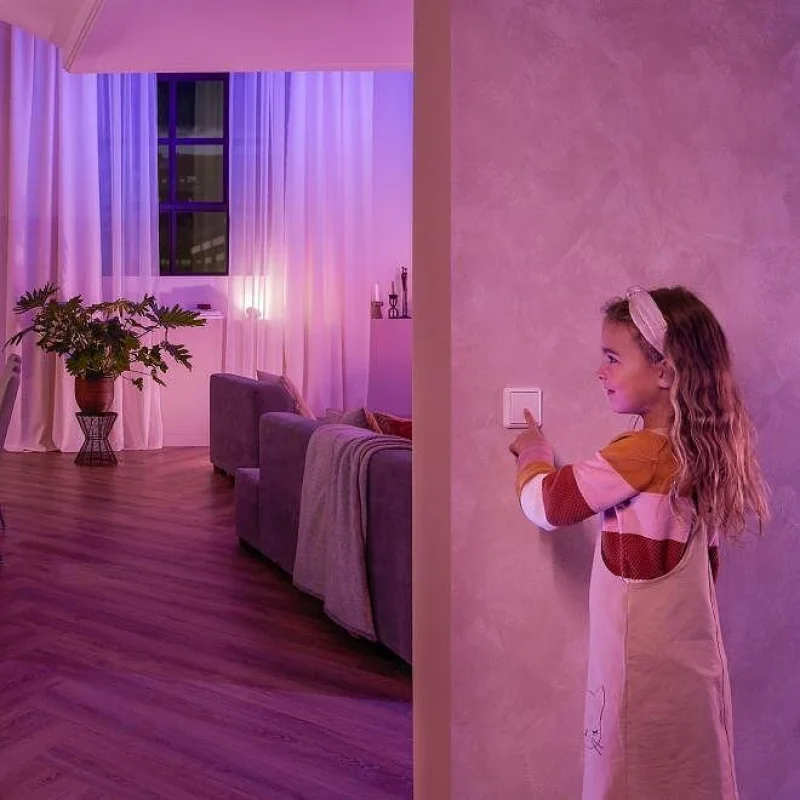 Смарт реле/модул за стена Philips Hue Wall Switch Module, бял, 10A, 5.7W (BT, Zigbee, HomeKit, Google, Alexa, SmartThings) - Снимка 7