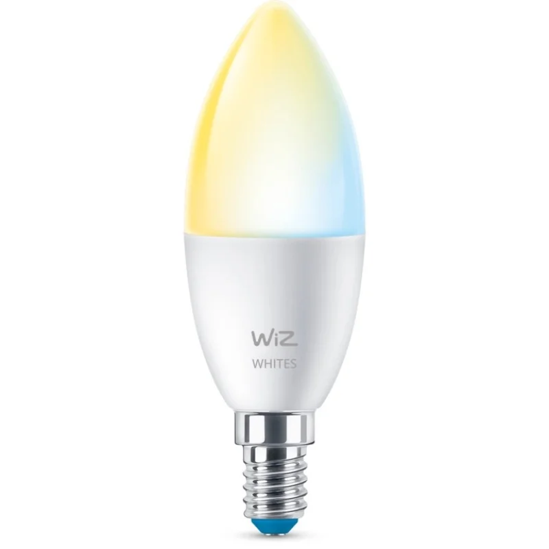 Смарт LED димируема крушка WiZ Smart Bulb Candle 4.9W, 470 lm, E14, бяла светлина 2100 - 6500К (BT, Zigbee, Matter, Apple Home, Google, Alexa, SmartThings) - Снимка 4