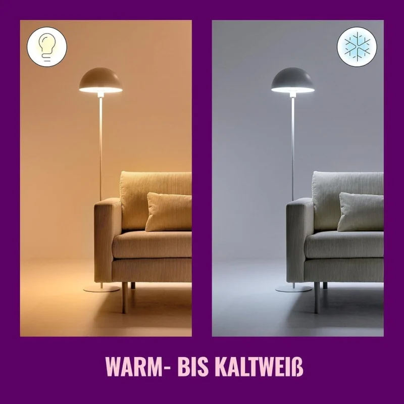 Смарт LED RGBW димируема крушка WiZ Smart Bulb 8.8W, 2452 lm, E27, 16 милиона цвята (BT, Zigbee, Matter, Apple Home, Google, Alexa, SmartThings) - Снимка 9