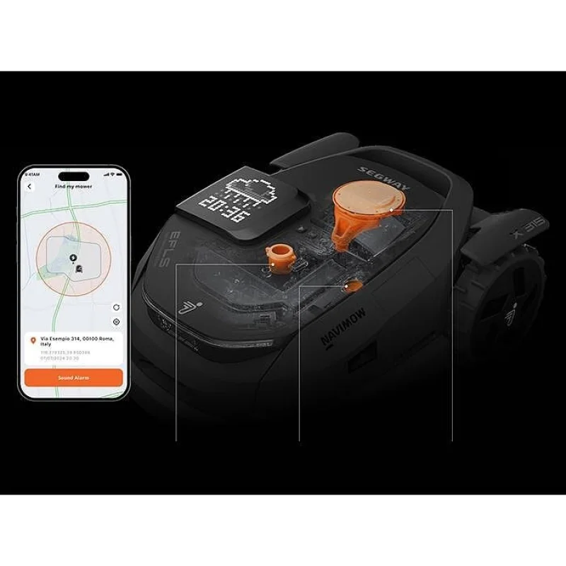 Смарт безкабелна косачка робот SEGWAY NAVIMOW X350 AWD 4G за до 5000 м², AI навигация, GPS, камера, IP66 (BT, Wi-Fi, Alexa, Google) - Снимка 7