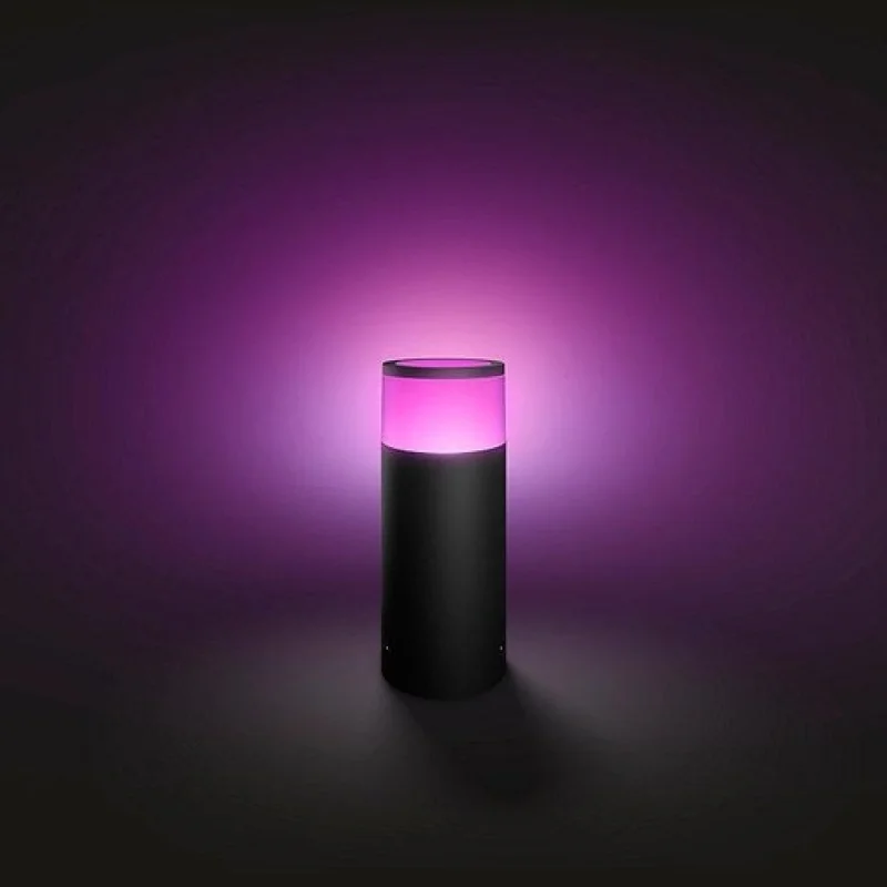 Смарт градинска LED RGBW димируема лампа Philips Hue Calla + Hue Bridge, 25.2 см, 8W, 600 lm, IP65 - Снимка 5