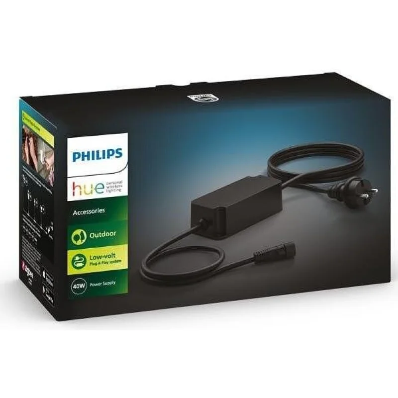 Смарт външно захранване Philips Hue, 40W, IP67, 220V към 5V