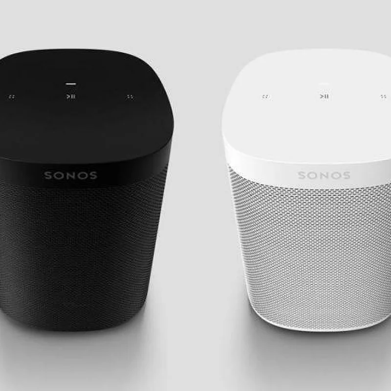 Тонколона Sonos One SL, черна (AirPlay 2) (Цвят: Бял)
