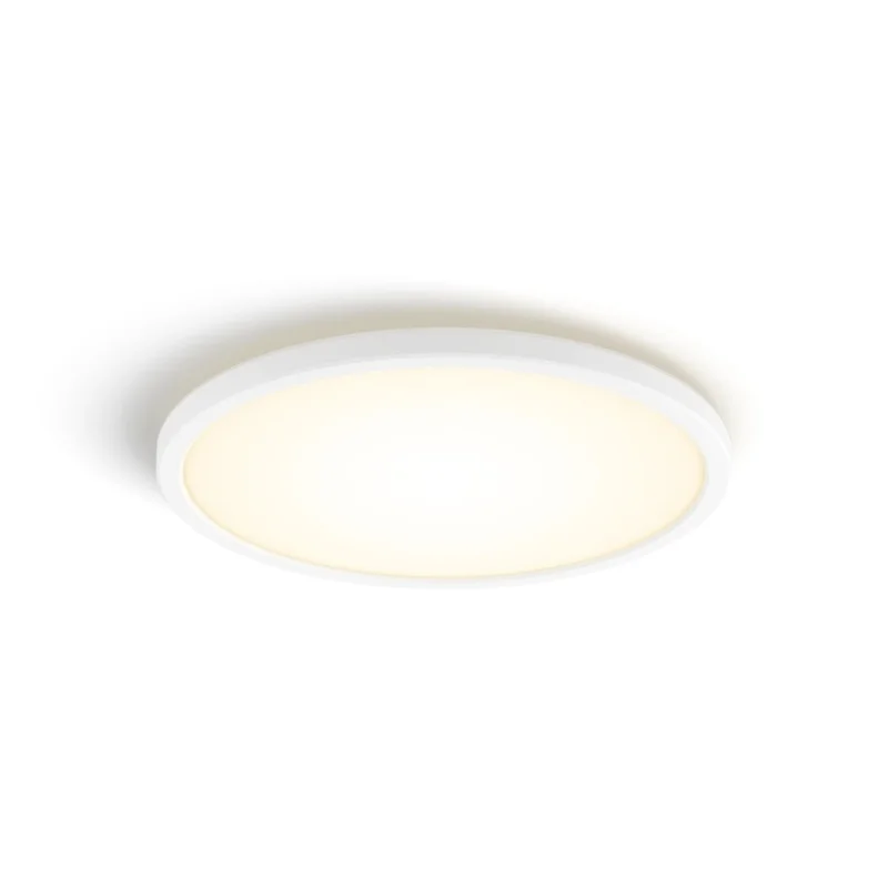 Смарт LED димируема лампа за таван Philips HUE Tento White, размер М, 42.1 см, бяла, 23W, 3000 lm, топла бяла светлина 2700К (BT, Zigbee, HomeKit, Google, Alexa, SmartThings)