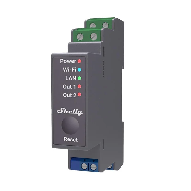 Смарт Wi-Fi двойно реле Shelly Pro 2