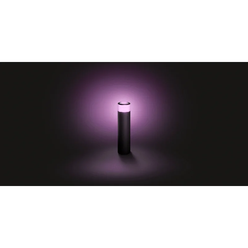 Смарт градинска LED RGBW димируема лампа Philips Hue Calla WACA, 8W, 600 lm, IP65, Черна - Снимка 5