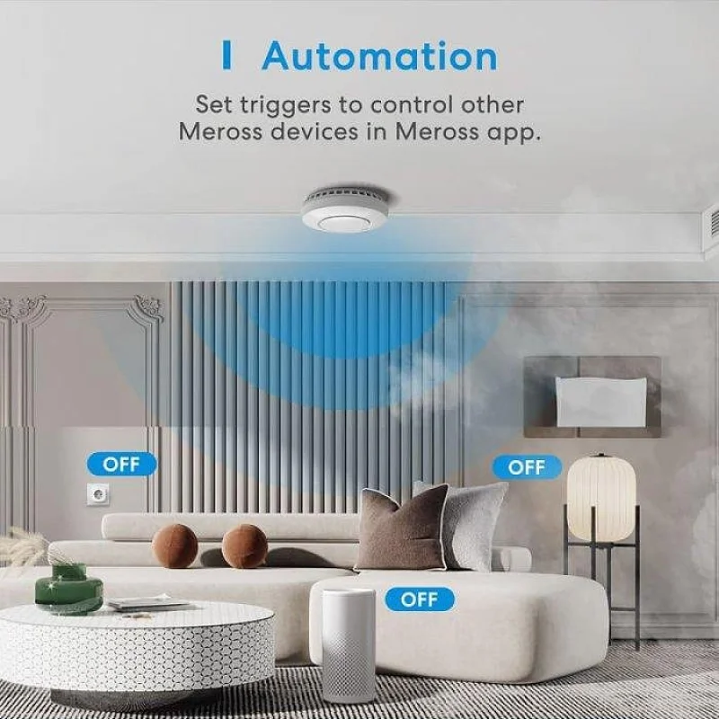 Смарт сензор за дим Meross Smart Smoke Alarm - Снимка 5