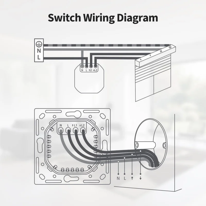 Смарт ключ за щори Aqara Shutter Switch H2 EU - Снимка 13