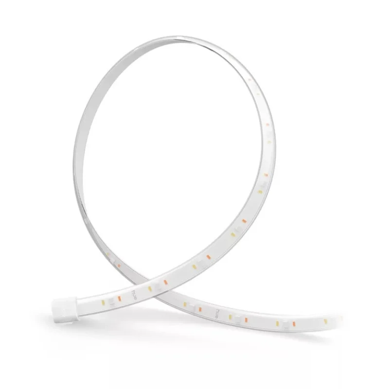 Смарт допълнителна LED RGBIC димируема лента Philips Hue Flux Extension WACA, 2 м, бяла, 19.5W, 2000 lm, 16 милиона цвята (BT, Zigbee, Apple Home, Google, Alexa, SmartThings) - Снимка 3