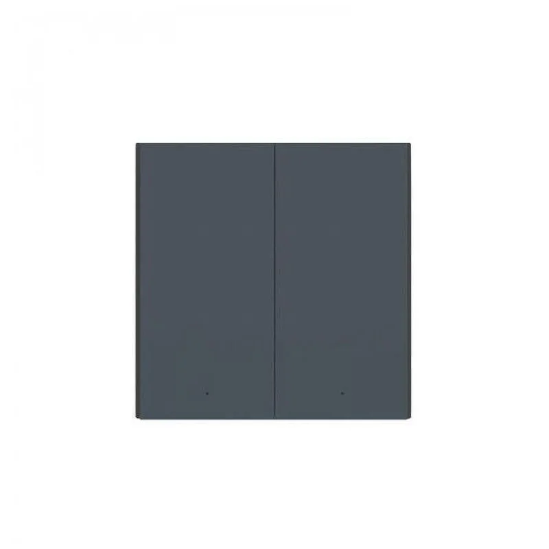 Двоен смарт ключ AQARA Wall Switch H1 No neutral, без нула, тъмносив - Снимка 2