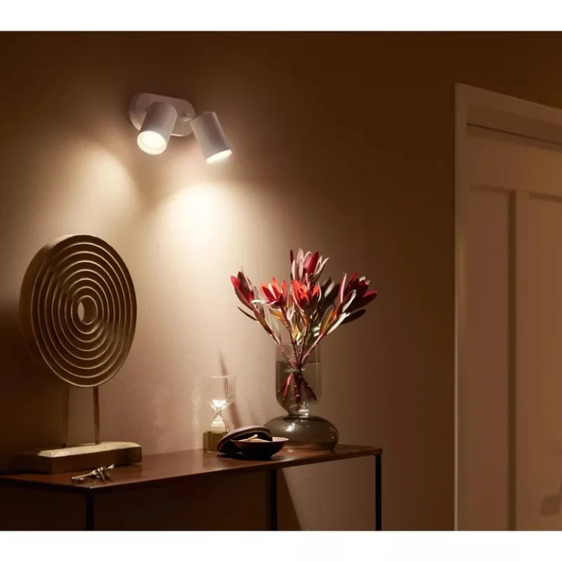 Смарт димируем RGBW LED двоен спот Philips HUE Fugato WACA, бял, 2x350 lm, бяла/цветна светлина с 16 мил. цвята (BT, Zigbee, HomeKit, Google, Alexa, SmartThings) - Снимка 7