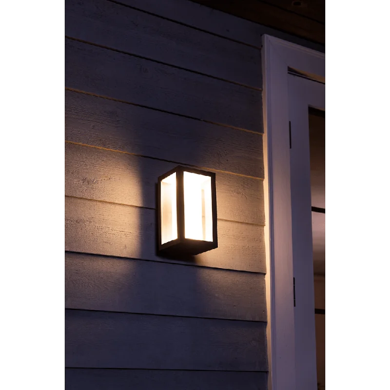 Смарт външен RGBW LED димируем аплик Philips Hue Impress + Hue Bridge, 8W, 1200 lm, E26, IP54, Черен - Снимка 10