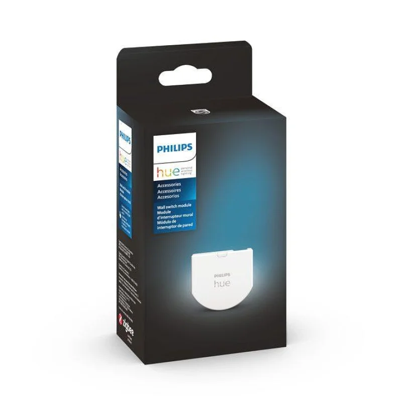 Смарт реле/модул за стена Philips Hue Wall Switch Module, бял, 10A, 5.7W (BT, Zigbee, HomeKit, Google, Alexa, SmartThings)