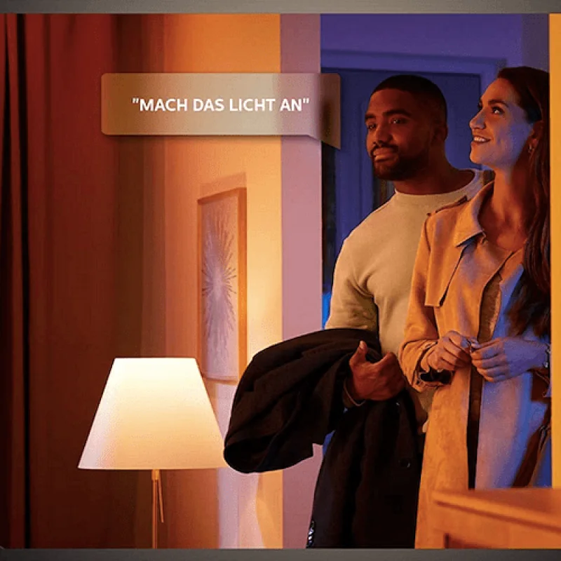 Смарт LED димируема луничка Philips Hue White Ambiance GU10, 350 lm, 4.3W, 2 бр. (BT, Zigbee, HomeKit, Google, Alexa, SmartThings) - Снимка 4
