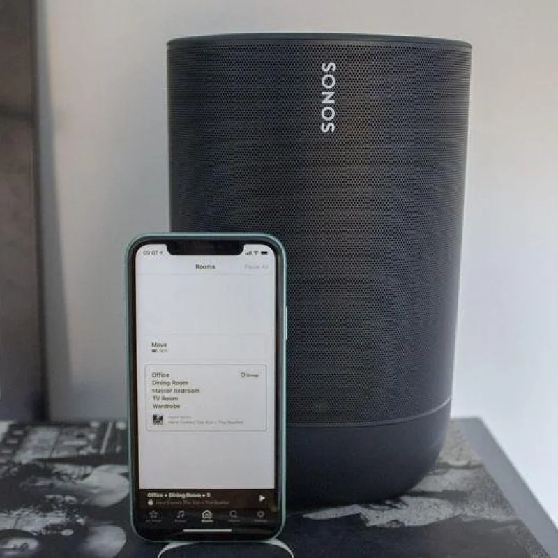 Преносима тонколона Sonos Move, черна (AirPlay 2) (Цвят: Черен) - Снимка 7