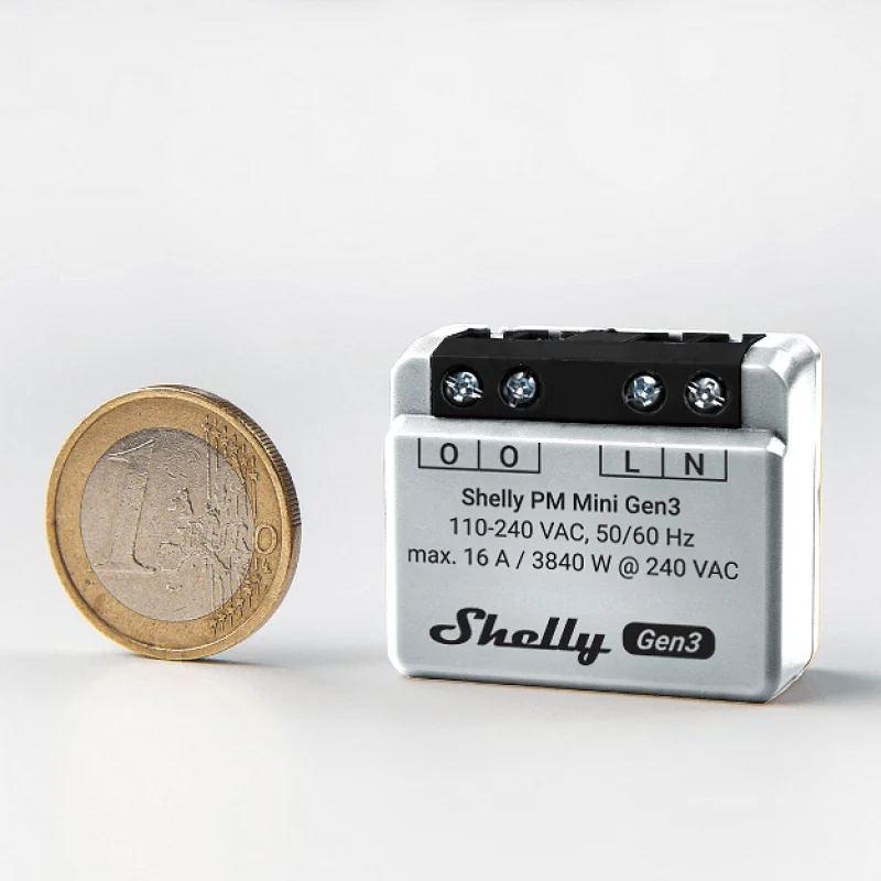 Смарт измерващо Wi-Fi реле Shelly PM Mini Gen3 - Снимка 3