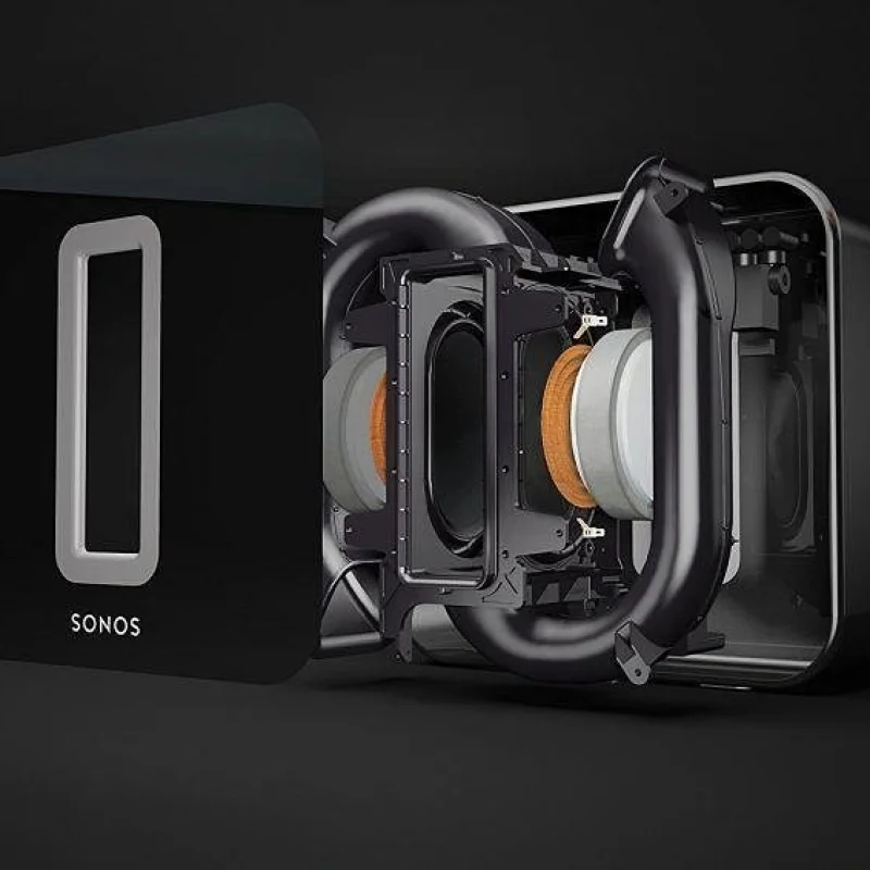 Субуфер Sonos Sub, гланц бял (AirPlay 2) (Цвят: Бял) - Снимка 9