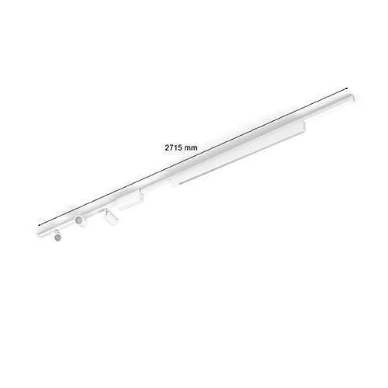 Смарт LED RGBW димируем сет Philips Hue Perifo WACA, шини 2.5 м + 3 спота и тяло, 20.8W, 2040 lm, IP20, Бял/Черен (Цвят: Бял) - Снимка 6