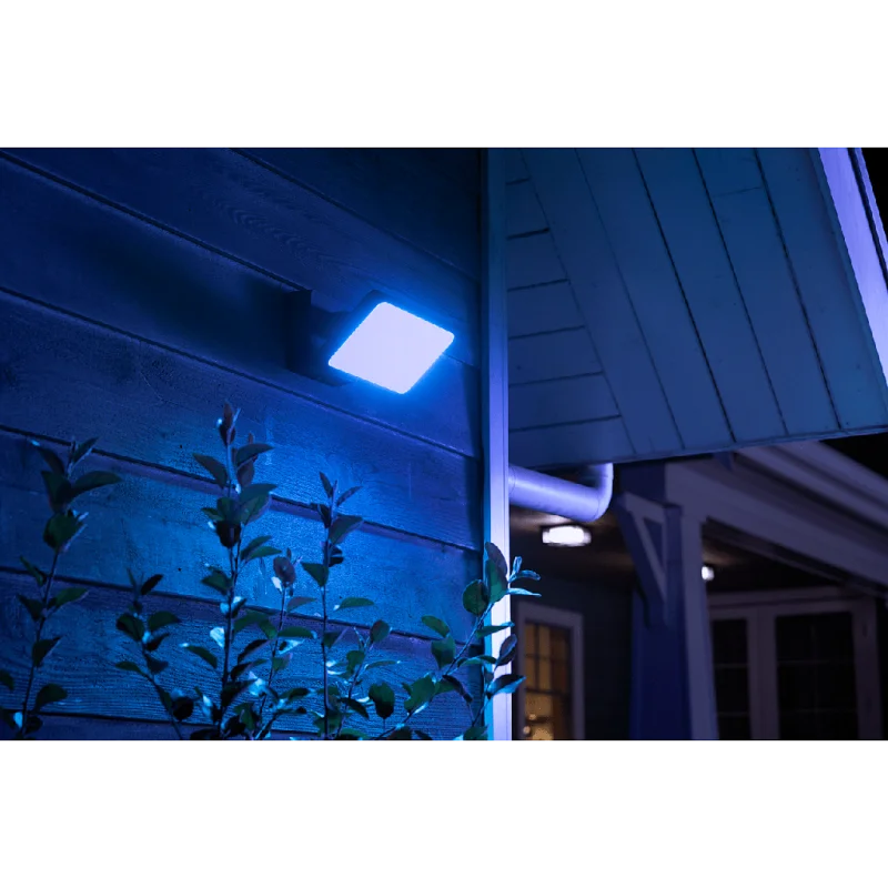 Смарт външен LED RGBW димируем прожектор Philips Hue Discover WACA, 2x15W, 2300 lm, IP44, Черен - Снимка 7