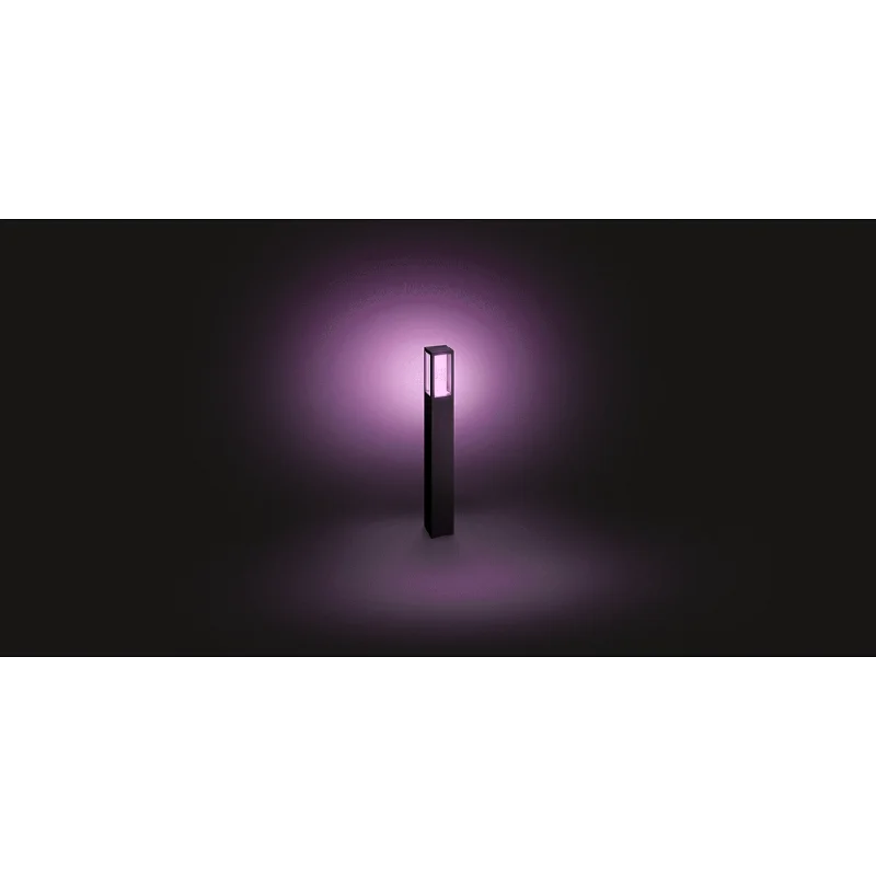 Смарт външна LED RGBW димируема лампа Philips Hue Impress + Hue Bridge, 77 см, 8W, 590 lm, GU10, IP44, Черна - Снимка 3