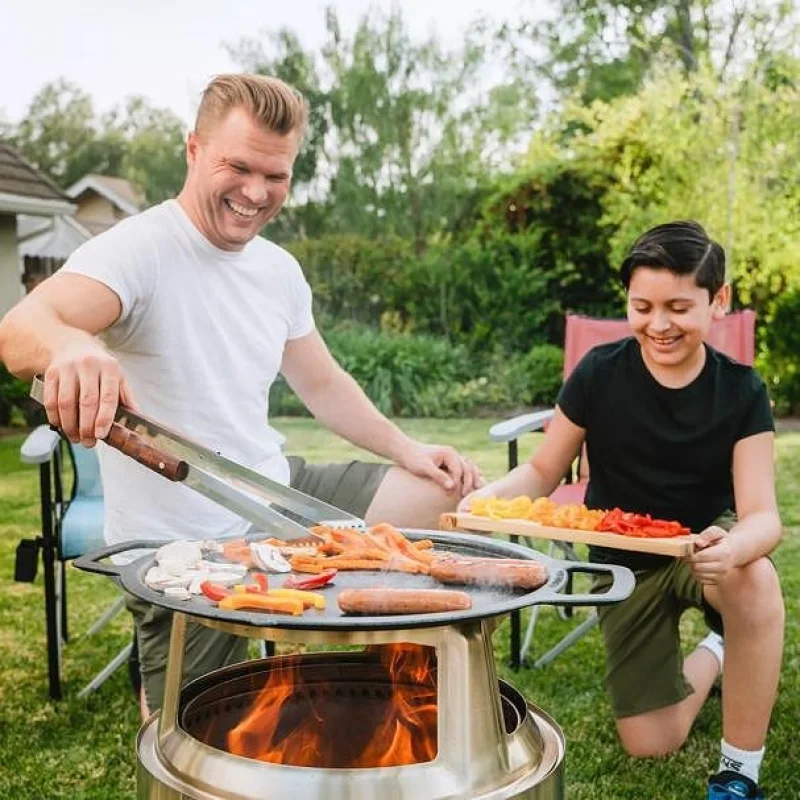 Чугунена плоча Solo Stove Cast Iron Griddle Top + Hub (Модел: Bonfire) - Снимка 2