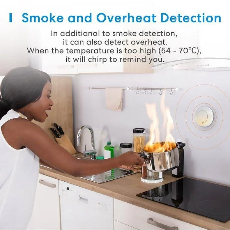 Смарт сензор за дим Meross Smart Smoke Alarm - Снимка 6