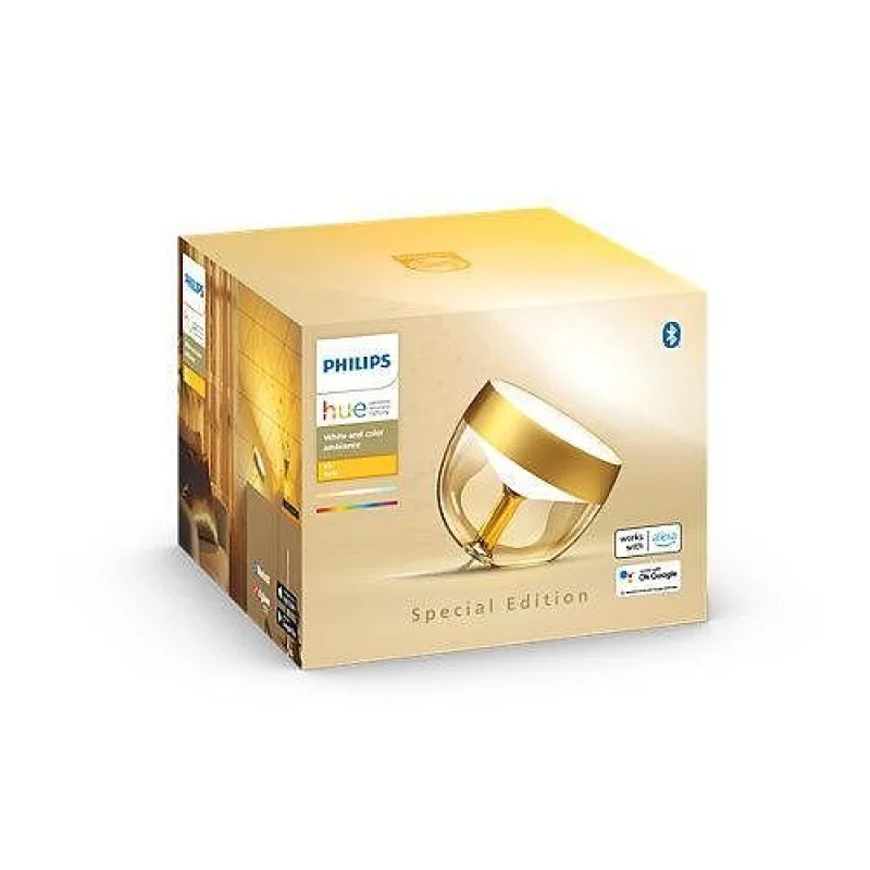 Смарт LED RGBW димируема лампа Philips Hue Iris WACA Special Edition, 8.2W, 570 lm, E26, Copper/Silver/Gold (Цвят: Златист) - Снимка 9