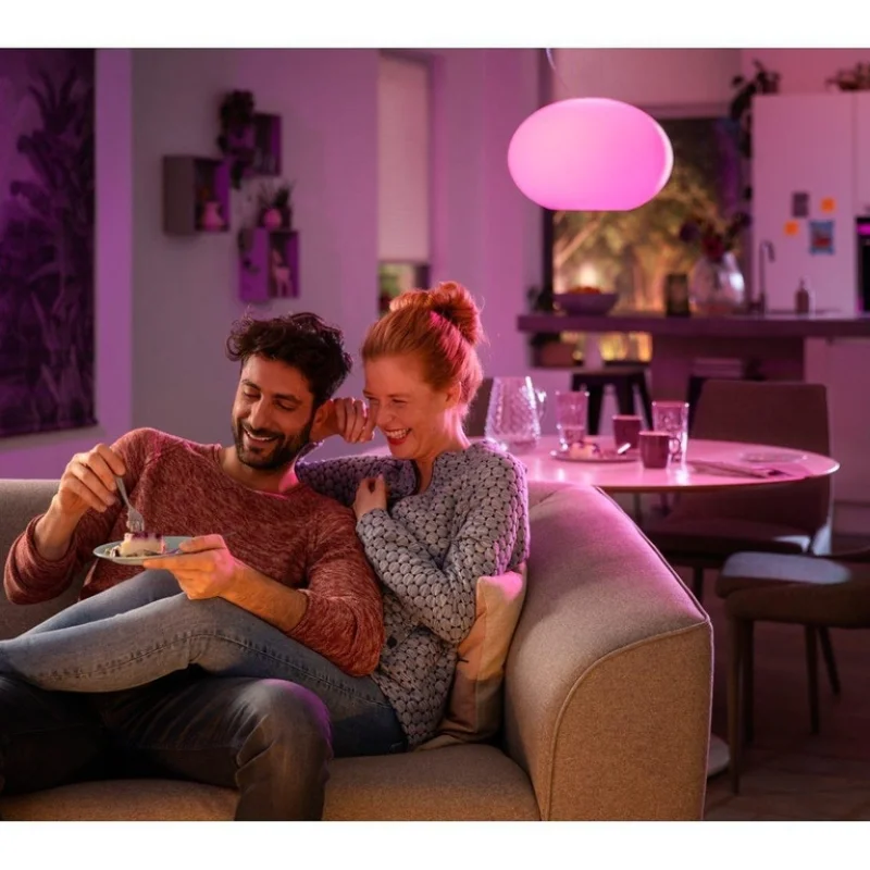 Смарт LED RGBW димируема висяща лампа за таван Philips Hue Flourish WACA, 39.5W, 2750 lm - Снимка 5